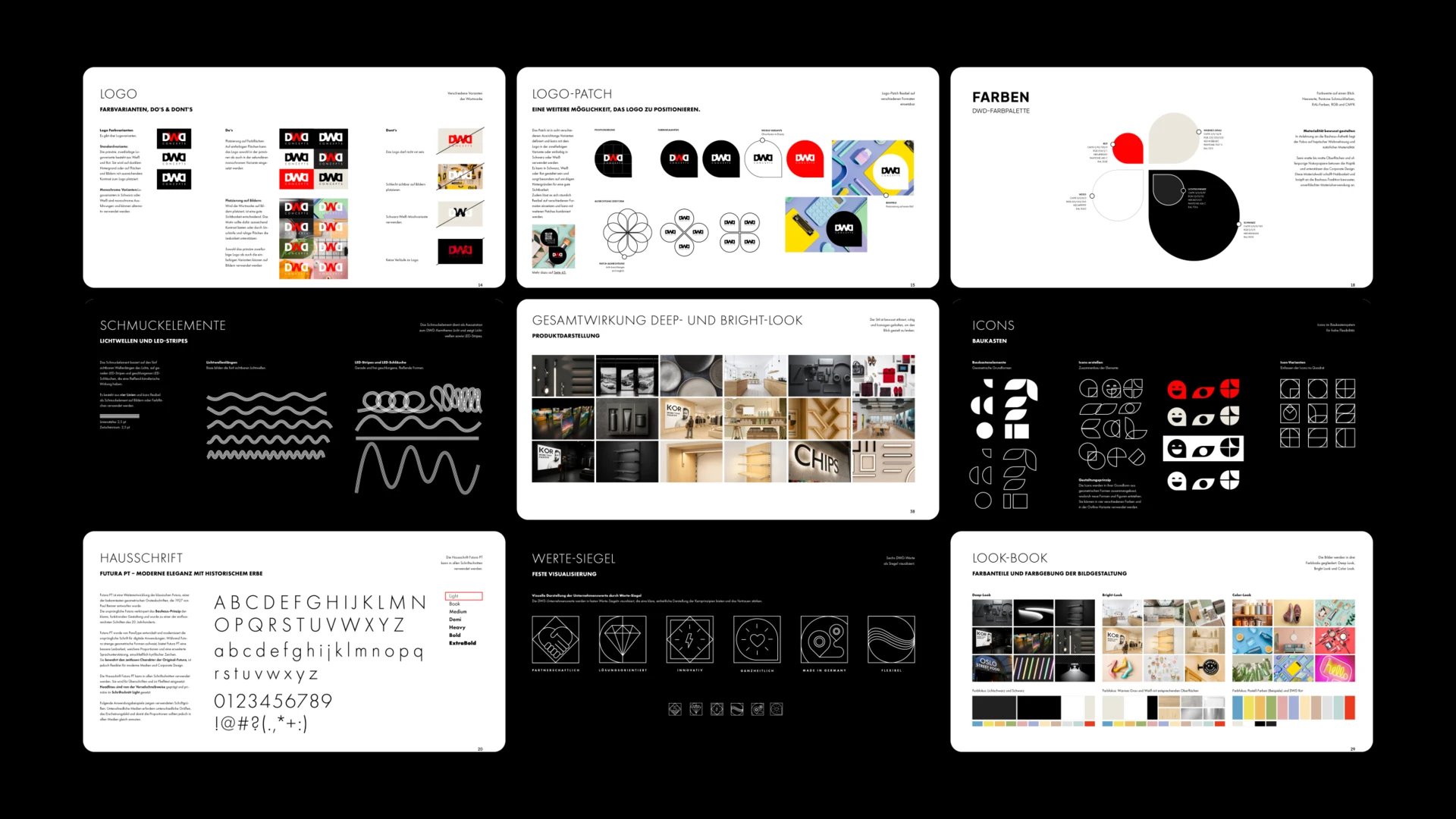 DWD Corporate Design Guidelines: Merkmale, Herangehensweisen, Gestaltungsanweisungen
