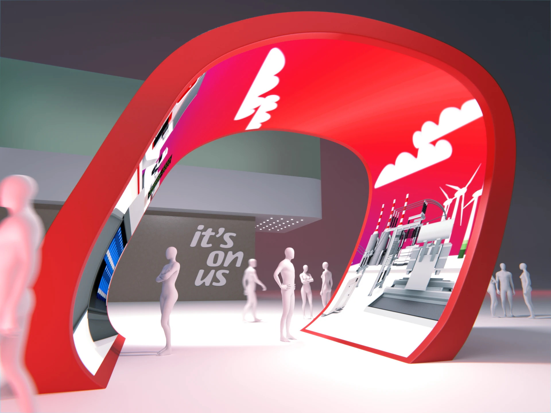 E.ON LED DOT Messe in 3D Teaser