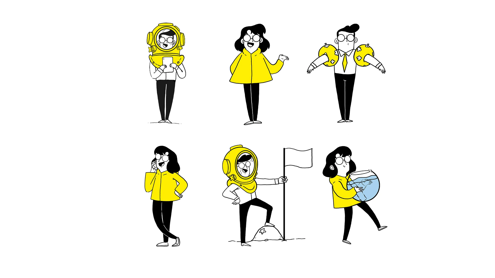 nwb nautilus Praxiswissen im Tiefgang sechs illustrierte Figuren in verschiedenen Positionen und Kleidung